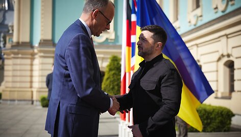 F. Merzas su V. Zelenskiu / Presidential Office of Ukraine / picture alliance / SvenSimon-ThePresidentialOfficeU