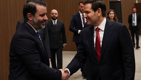 Asaadas al Shaibani ir Marco Rubio / UMIT BEKTAS / AFP