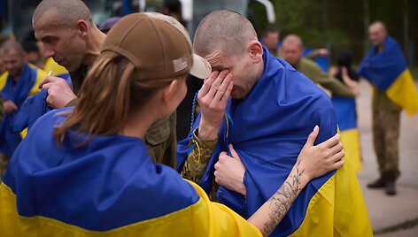 Ukrainos karo belaisviai / HANDOUT / AFP