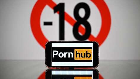 &bdquo;Pornhub&ldquo; logotipas / LIONEL BONAVENTURE / AFP