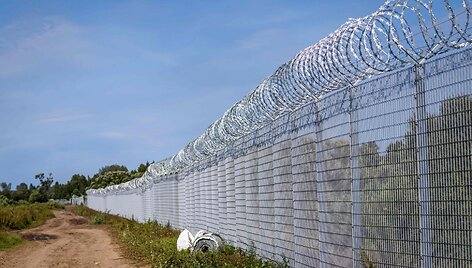 Latvijos ir Baltarusijos pasienis / GINTS IVUSKANS / AFP