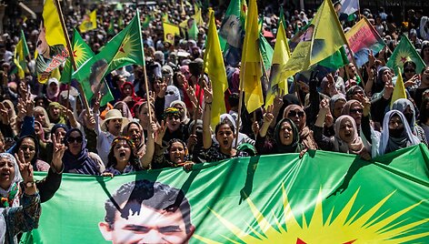 Sirijos kurdų demonstracija  / DELIL SOULEIMAN / AFP