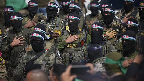 &bdquo;Hamas&ldquo; kovotojai / Abdel Kareem Hana / AP
