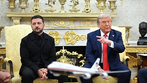 V. Zelenskis ir D. Trumpas / MANDEL NGAN / AFP