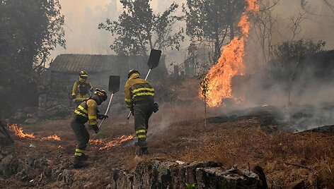 Gaisrai Ispanijoje / MIGUEL RIOPA / AFP