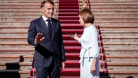 Emmanuelis Macronas Moldovoje / Kay Nietfeld / dpa/picture-alliance