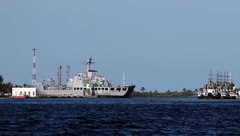 JAV karinių jūrų pajėgų laivas  / Juan Carlos Hernandez / ZUMAPRESS.com