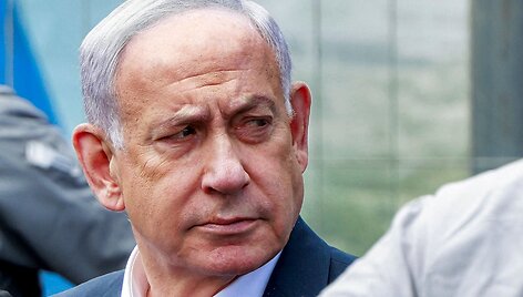  Benjaminas Netanyahu / MENAHEM KAHANA / AFP