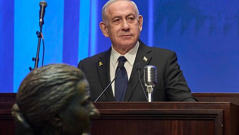  Benjaminas Netanyahu / OHAD ZWIGENBERG / AFP