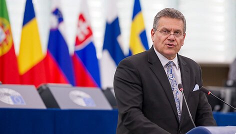 Maro&scaron;as &Scaron;efčovičius / JEAN-CHRISTOPHE VERHAEGEN / AFP