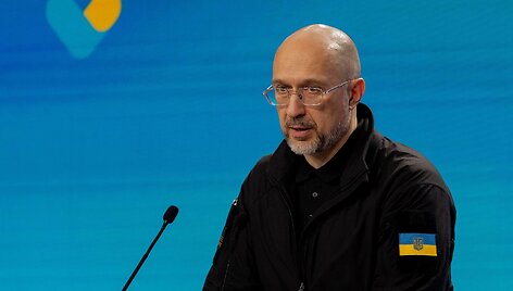 Dabartinis Ukrainos ministras pirmininkas Denysas &Scaron;myhalis / TETIANA DZHAFAROVA / AFP