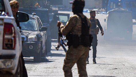 Sirijos saugumo pajėgos Sveidoje / SAM HARIRI / AFP