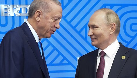 Recepas Tayyipas Erdoganas su Vladimiru Putinu / Alexander Zemlianichenko / AP