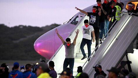 I&scaron;laisvinti Venesuelos migrantai / FEDERICO PARRA / AFP