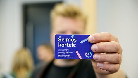 Pristatytos &Scaron;eimos kortelės nuolaidas ir partnerius / Josvydas Elinskas/BNS nuotr.