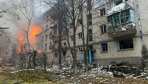 Rusijos atakos padariniai Donecko srityje / HANDOUT / AFP