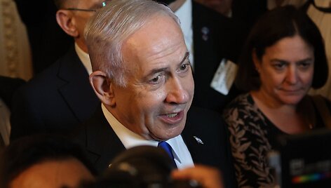 Benjaminas Netanyahu / ALEX WROBLEWSKI / AFP