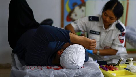 Sužeistasis Sirijoje / JALAA MAREY / AFP