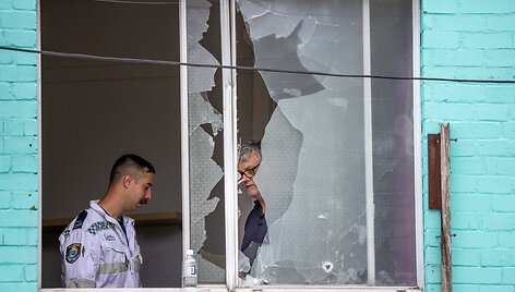 &Scaron;audynių Sidnėjuje metu i&scaron;daužti langai / Sitthixay Ditthavong / via REUTERS