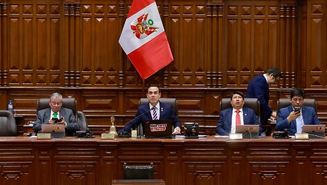 Peru įstatymų leidėjai / JAIRO DIAZ / AFP