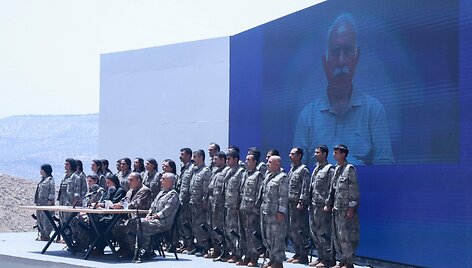 Ginkluoti kurdų PKK kovotojai  / SHWAN MOHAMMED / AFP