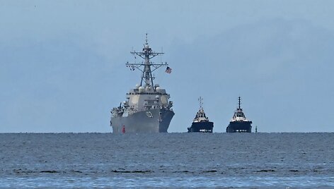 JAV karinis laivas / MARTIN BERNETTI / AFP