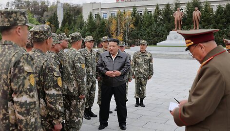 &Scaron;iaurės Korėjos lyderis / KCNA / via REUTERS