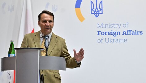 Radoslawas Sikorskis / SERGEI SUPINSKY / AFP