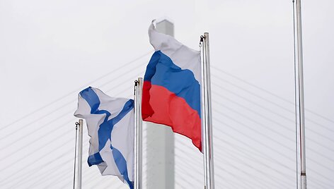 Rusijos vėliava Vladivostoke / Yuri Smityuk / ZUMAPRESS.com