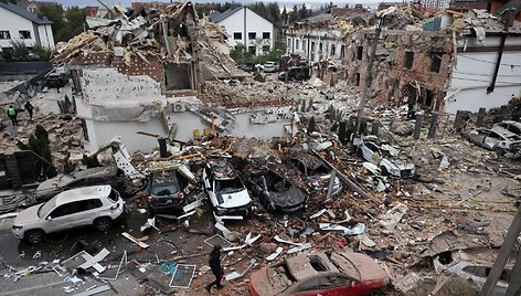 Po sekmadienio i&scaron;puolio Kyjive / Thomas Peter / REUTERS