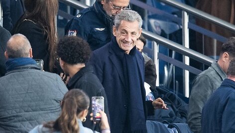 N. Sarkozy futbolo rungtynėse &scaron;e&scaron;tadienį / JOHN SPENCER/SIPA / JOHN SPENCER/SIPA
