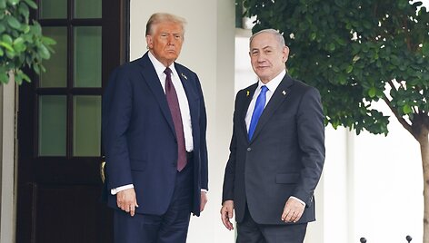 D. Trumpas ir B. Netanyahu / Shawn Thew - Pool via CNP / ZUMAPRESS.com