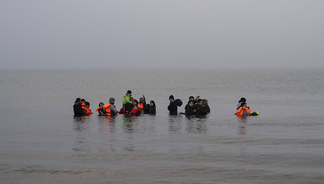 Migrantai /  / AP