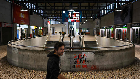 Streikas Portugalijoje / PATRICIA DE MELO MOREIRA / AFP
