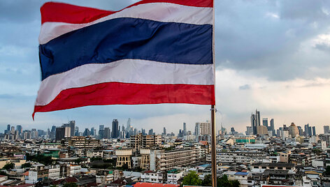 Tailando vėliava / ALEX OGLE / AFP
