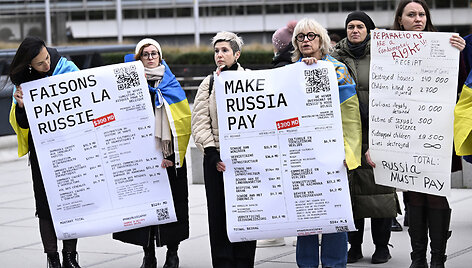 Demonstrantai Briuselyje / IMAGO/Didier Lebrun / IMAGO/Photo News