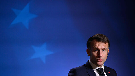 Emmanuelis Macronas / JOHN THYS / AFP