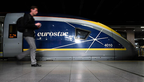 &bdquo;Eurostar&ldquo; traukinys / NICOLAS TUCAT / AFP