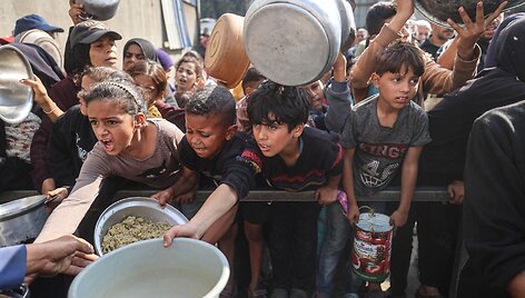 Badas Palestiniečių teritorijoje / EYAD BABA / AFP