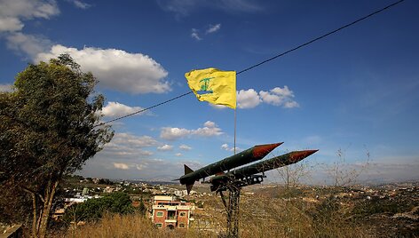&bdquo;Hezbollah&ldquo; vėliava / Marwan Naamani / ZUMAPRESS.com