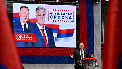Rinkimai Bosnijos ir Hercegovinos Serbų Respublikoje  / ELVIS BARUKCIC / AFP