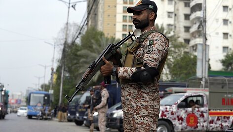 Pakistano sukarintų pajėgų narys /  / AP