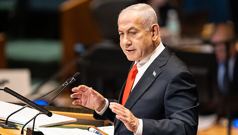 Benjaminas Netanyahu / Lev Radin / ZUMAPRESS.com
