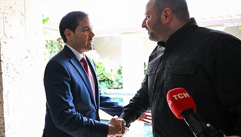 Marco Rubio ir Rustemas Umerovas / CHANDAN KHANNA / AFP