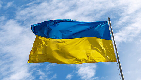 Ukrainos vėliava / Matthias Balk / dpa/picture-alliance