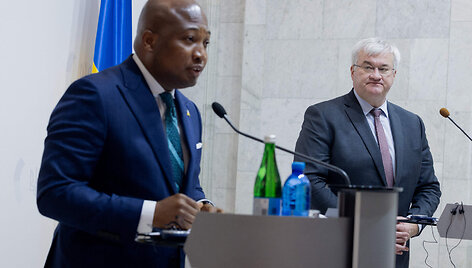 Samuelis Okudzeto Ablakawa Ukrainoje / TETIANA DZHAFAROVA / AFP