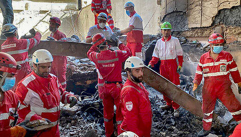 Raudonojo Pusmėnulio draugijos nariai / - / AFP