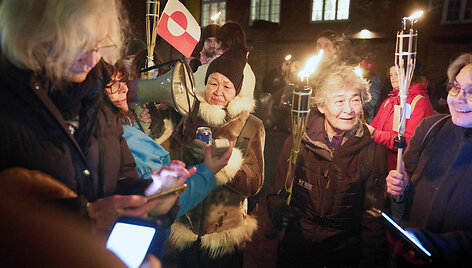 Protestas Danijoje prie JAV ambasados / THOMAS TRAASDAHL / AFP
