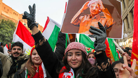 Kurdų protestas Irake / SAFIN HAMID / AFP