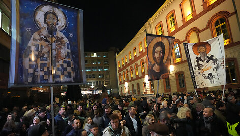 Protestai Belgrade /  / AP